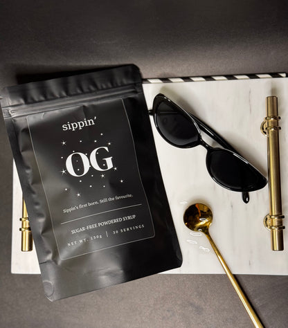 three pack of keto friendly powdered syrups for iced coffee and lattes